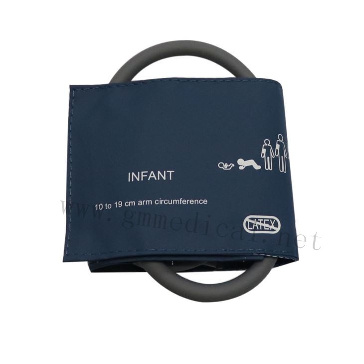 תינוק יחיד שפופרת Nibp לחץ דם Cuff 10-19cm כחול