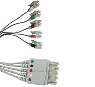 Leadwires M1968A תואם 5 A Lead, AHA, Grabber