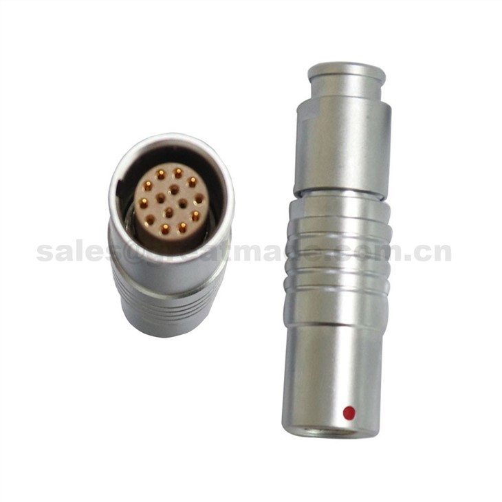 FGG PHG 2B Series 12 14 16 19Pin Push-Pull Self-locking Metal Straight Plug/ Free Socket Connector