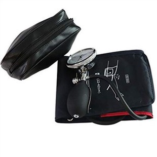 מבוגר נוסף ארוך יותר לחץ דם ידני שרוול, 22-42 ס"מ היקף זרוע שרוול צינור יחיד עם מד לחץ ונורה האינפלציה