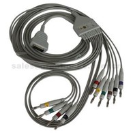 שימוש עם GE MAC500 / 1200 2029893-001 10 עופרת כבל EKG החולה עם בננה 4.0
